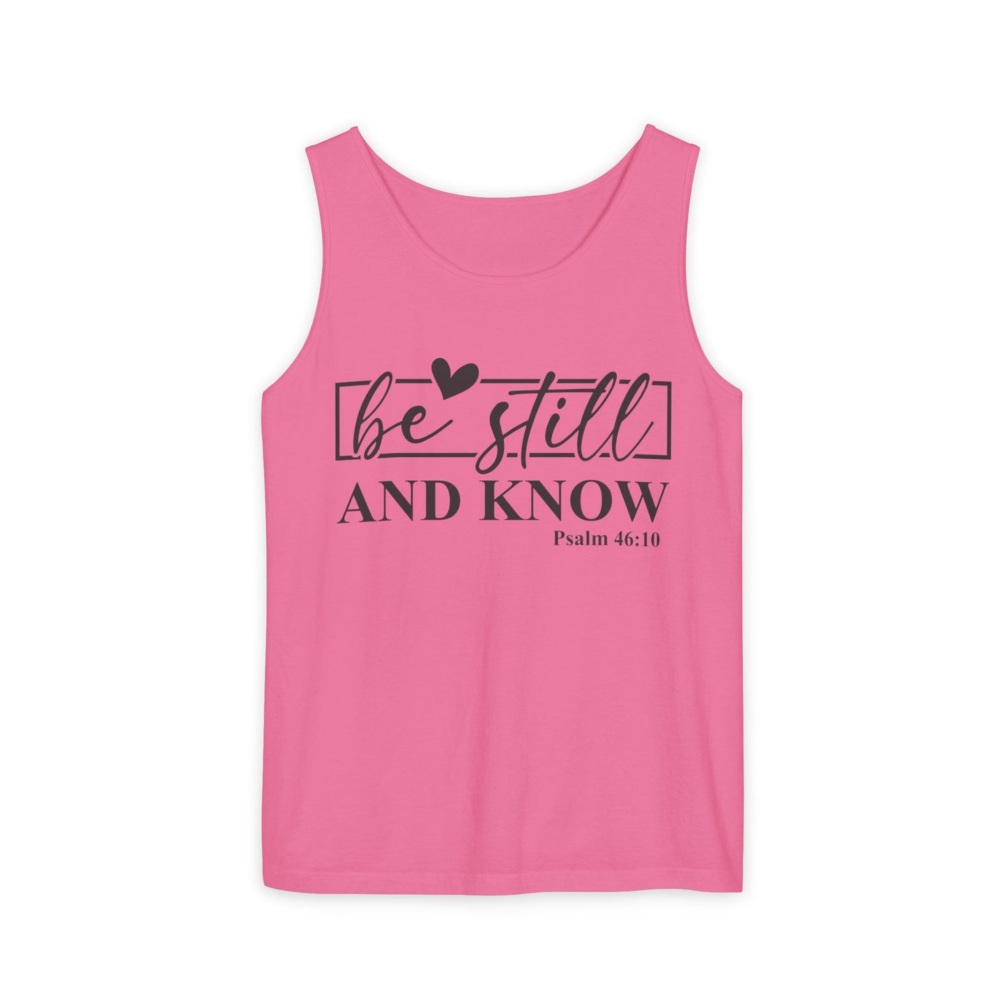 Faith-Inspiring Unisex Tank Top, Summer Apparel, Inspirational Gift, Bible Verse Top, Relaxed Fit, Perfect for Church Events