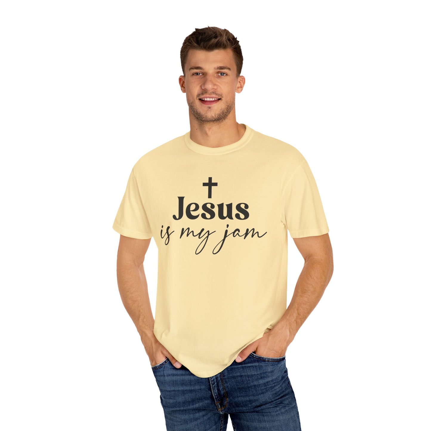 Unisex Garment-Dyed T-shirt, Christian Apparel, Jesus tee, Faith based apparel, Christian gift
