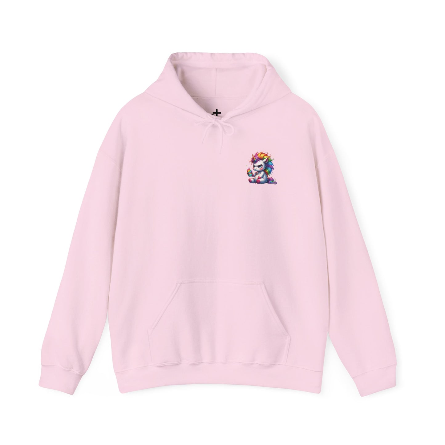 Rainbow Unicorn Hooded Sweatshirt, Cozy Sweatshirt, Funny Gift, Cute Hooded Top, Fun Unicorn Apparel, Winter Fashion, Trendy Streetwear