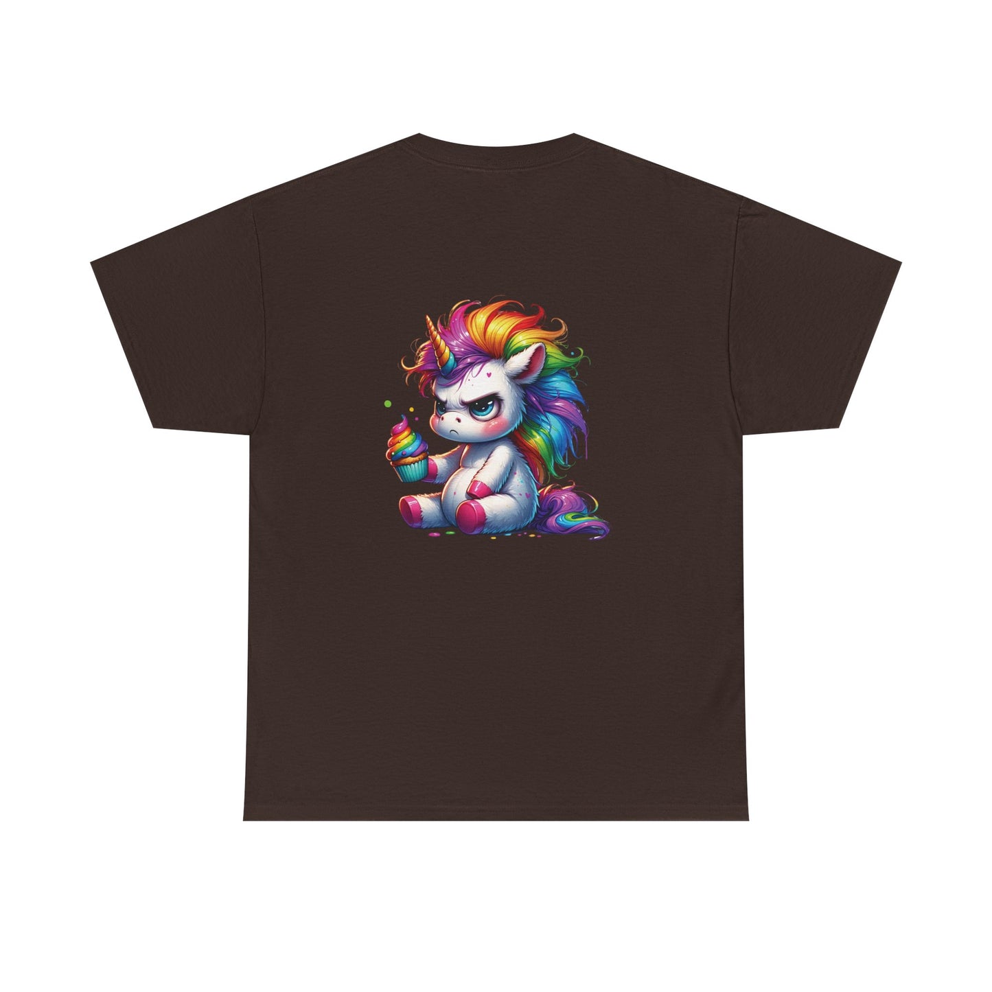 Rainbow Unicorn Heavy Cotton Tee | Fun Gift for Kids, Pride Month Apparel, Cute Animal T-shirt, Birthday Present, Summer Fashion