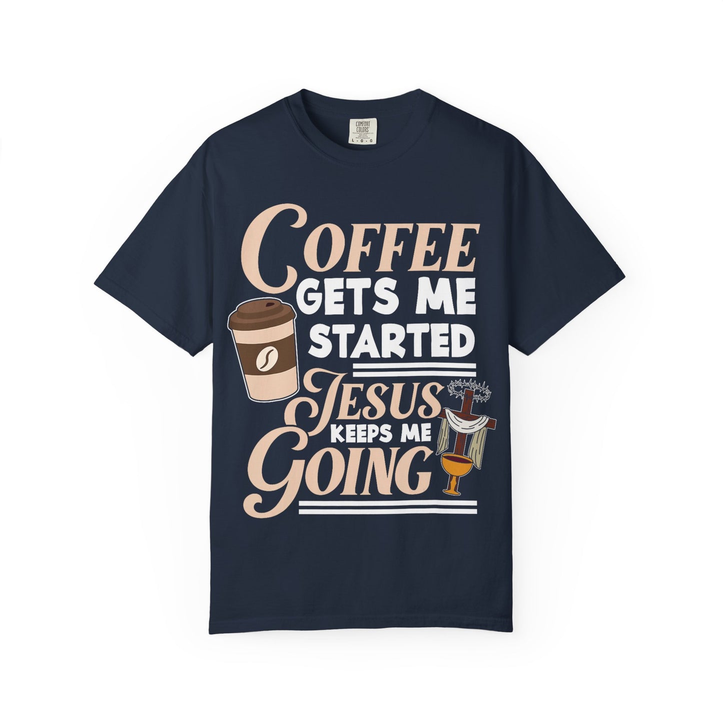 Coffee Jesus Unisex T-Shirt, Casual Graphic Tee, Christian Shirt Gift, Relaxed Fit Top, Gift for Coffee Lovers