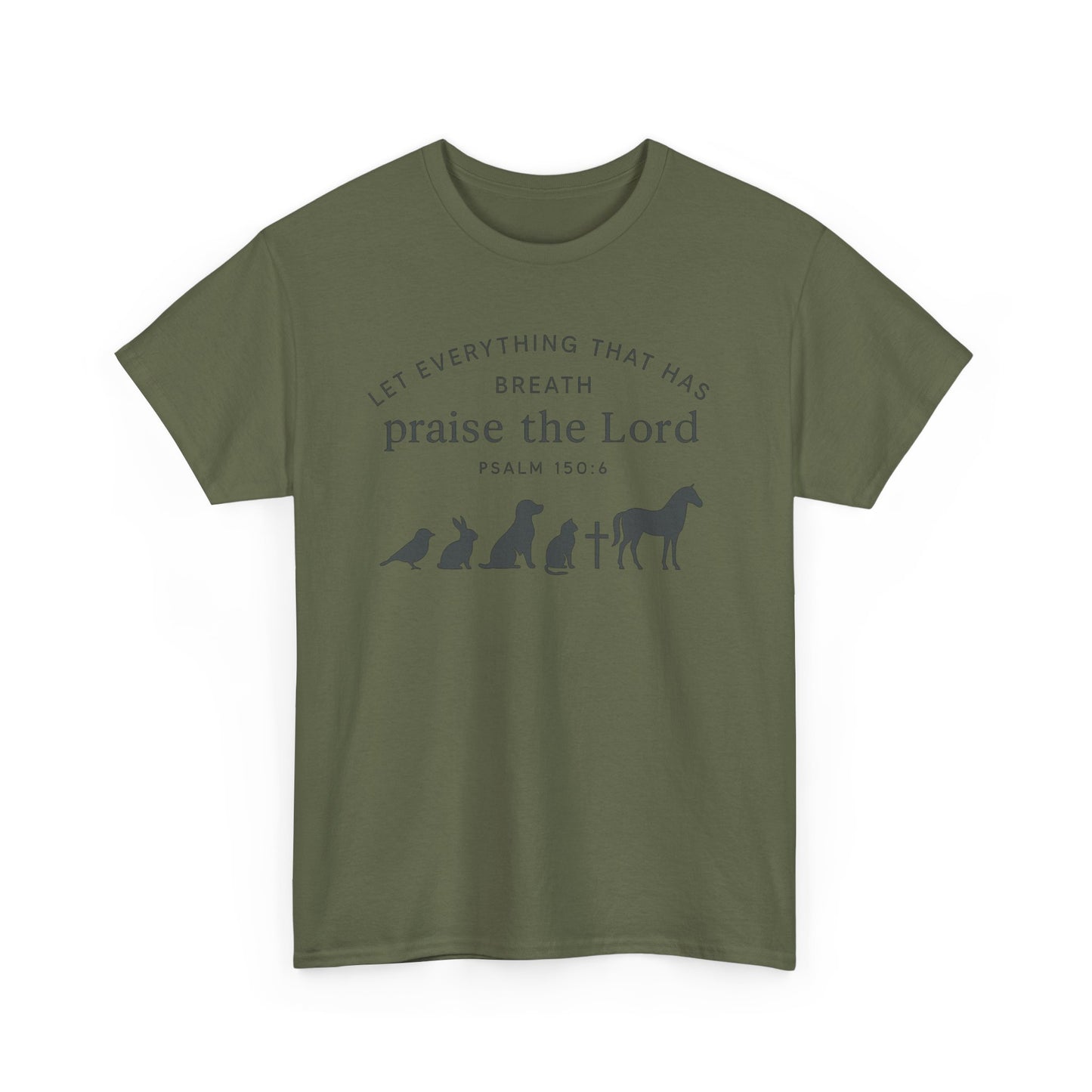 Inspirational Animal Praise Tee, Unisex Cotton T-Shirt, Christian Gifts, Nature Lover Apparel, Faith-Based Outfit