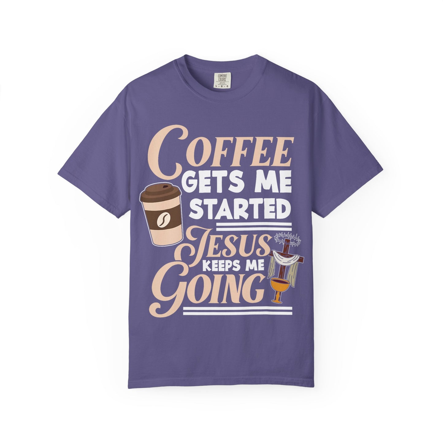 Coffee Jesus Unisex T-Shirt, Casual Graphic Tee, Christian Shirt Gift, Relaxed Fit Top, Gift for Coffee Lovers