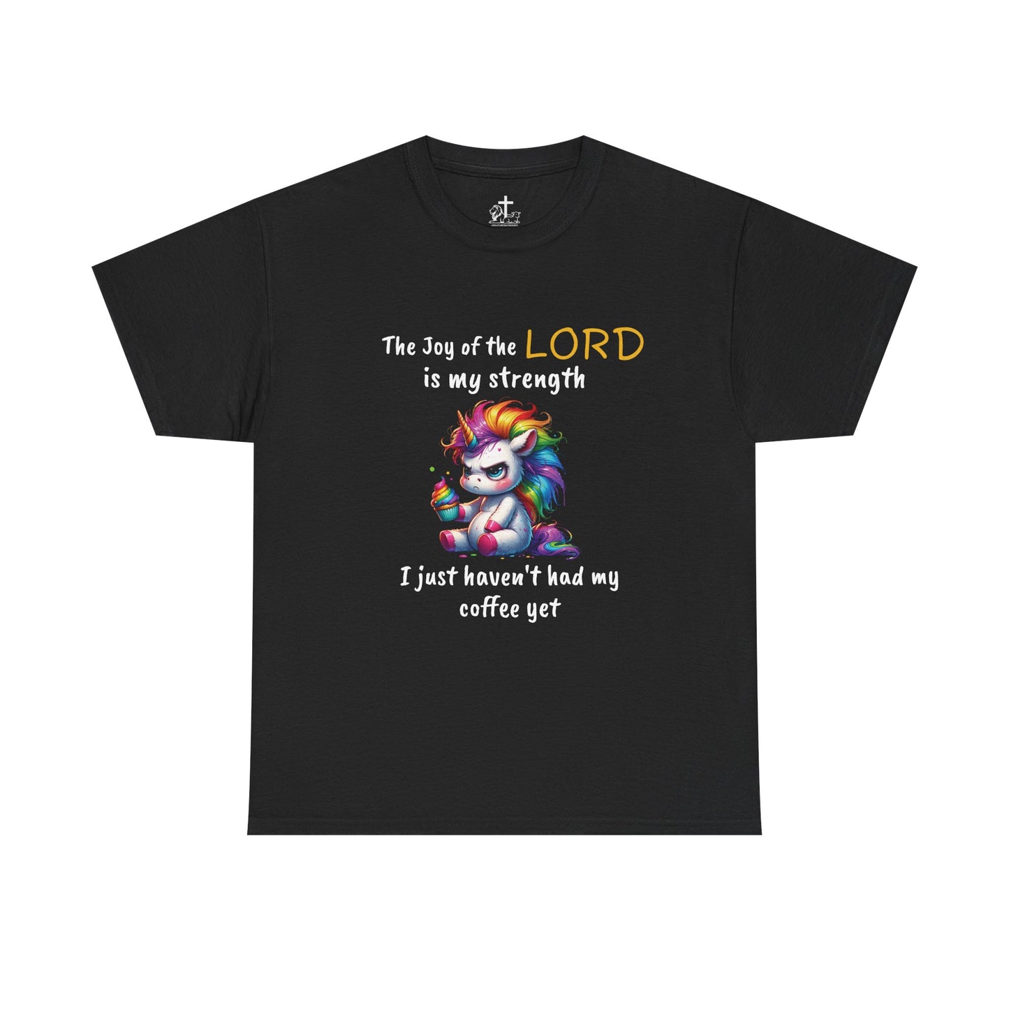 Christian Unisex Tee - Colorful Strength Design, Inspirational Gift, Coffee Lovers T-Shirt, Faith-Based Apparel, Casual Wear, funny tee