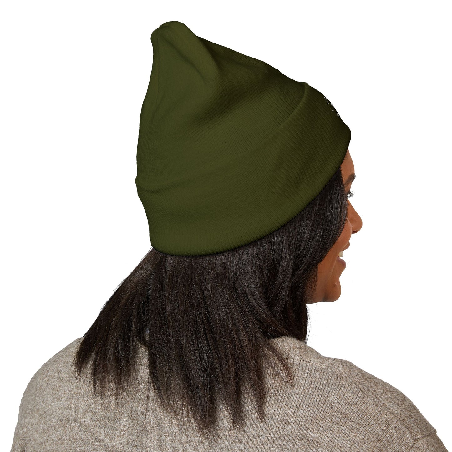 Cozy Cuffed Beanie with Embroidery, Fashion Accessory, Winter Gift, Outdoor Gear, Warm Headwear, Casual Style