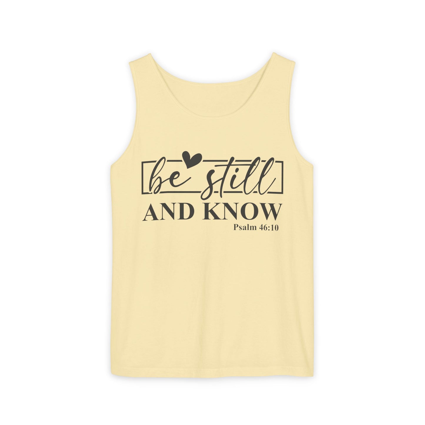 Faith-Inspiring Unisex Tank Top, Summer Apparel, Inspirational Gift, Bible Verse Top, Relaxed Fit, Perfect for Church Events