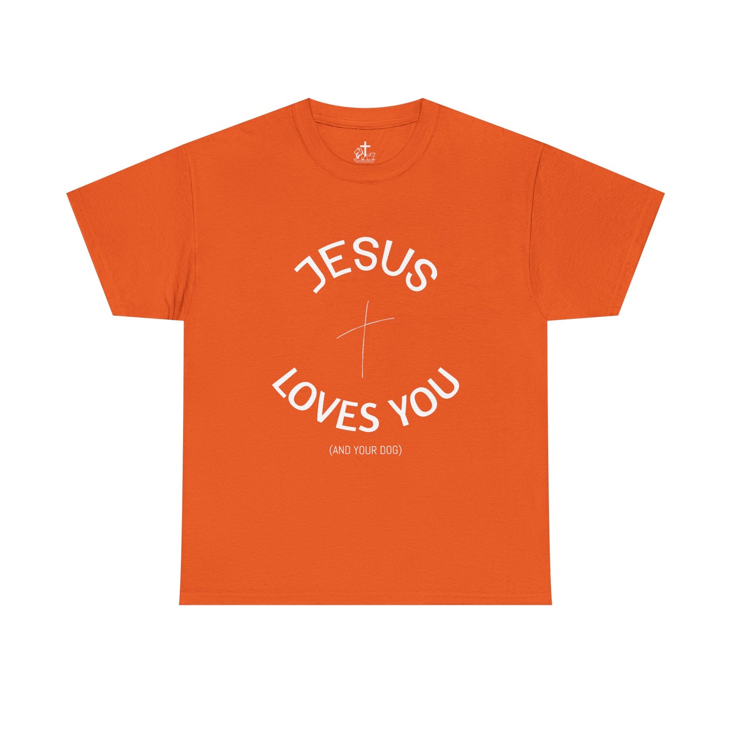 Faith-Inspired Unisex Heavy Cotton Tee - Jesus Loves You Shirt, Christian Gift, Inspirational Apparel, Casual Wear, Church Outing