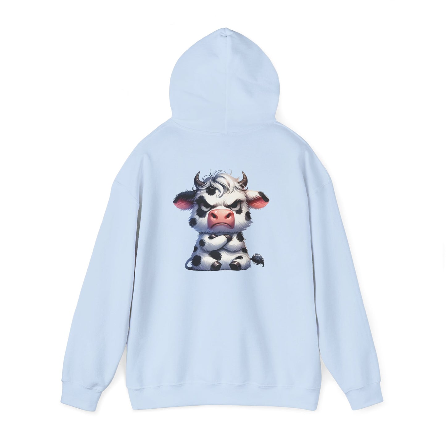 Cute Cow Graphic Hoodie, Cozy Sweatshirt for Animal Lovers, Perfect Gift for Birthdays, Farm-Themed Apparel, Unisex Fashion
