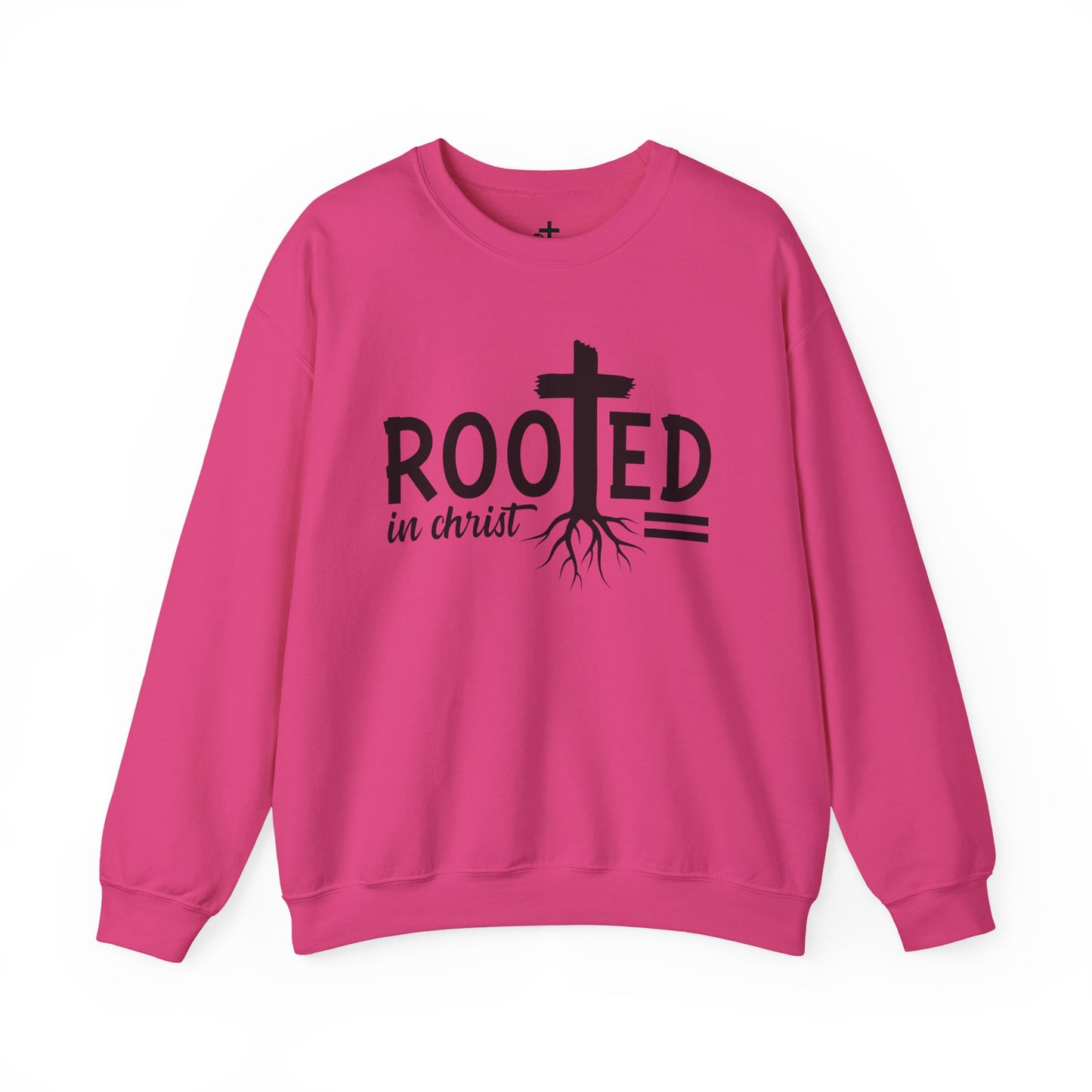 Rooted in Christ Unisex Crewneck Sweatshirt - Faith-Based Apparel, Christian Gift, Cozy Winter Wear, Inspirational Gifts, Spiritual Clothing