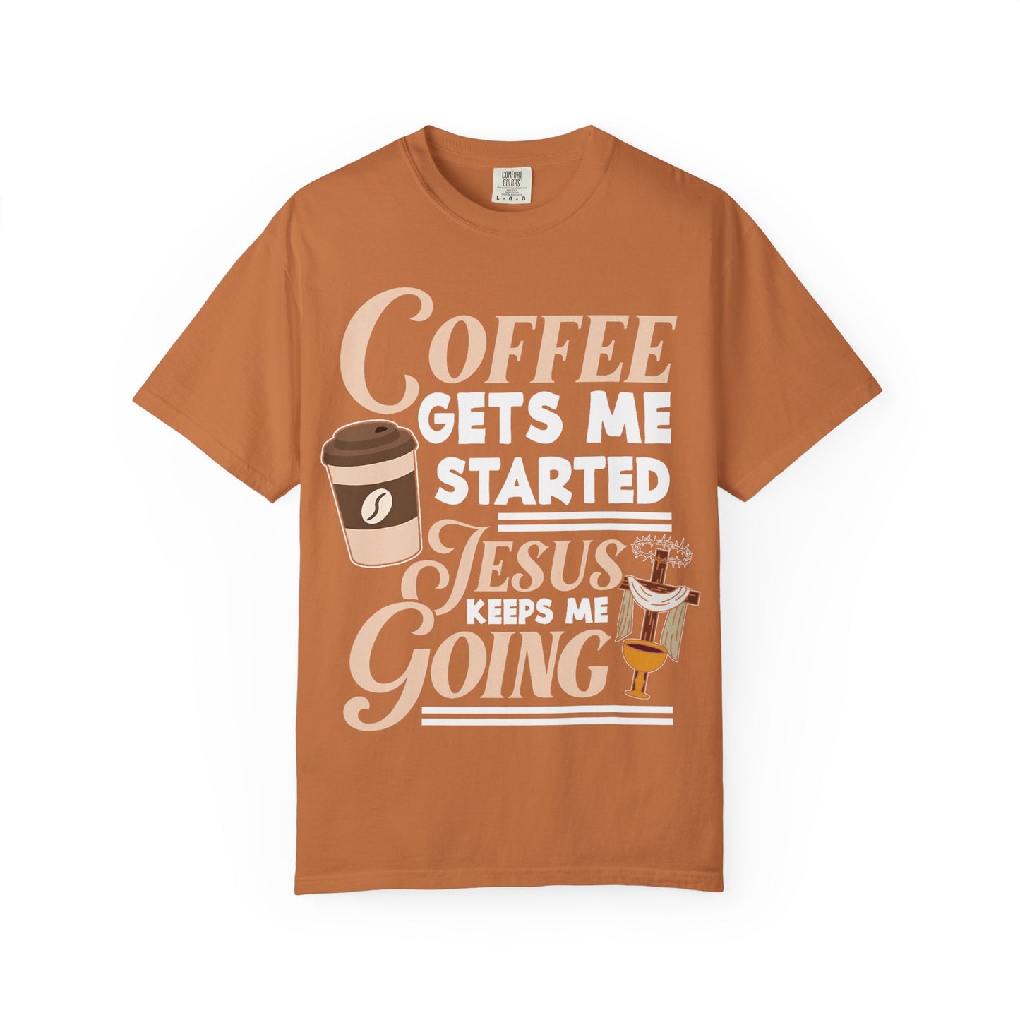 Coffee Jesus Unisex T-Shirt, Casual Graphic Tee, Christian Shirt Gift, Relaxed Fit Top, Gift for Coffee Lovers