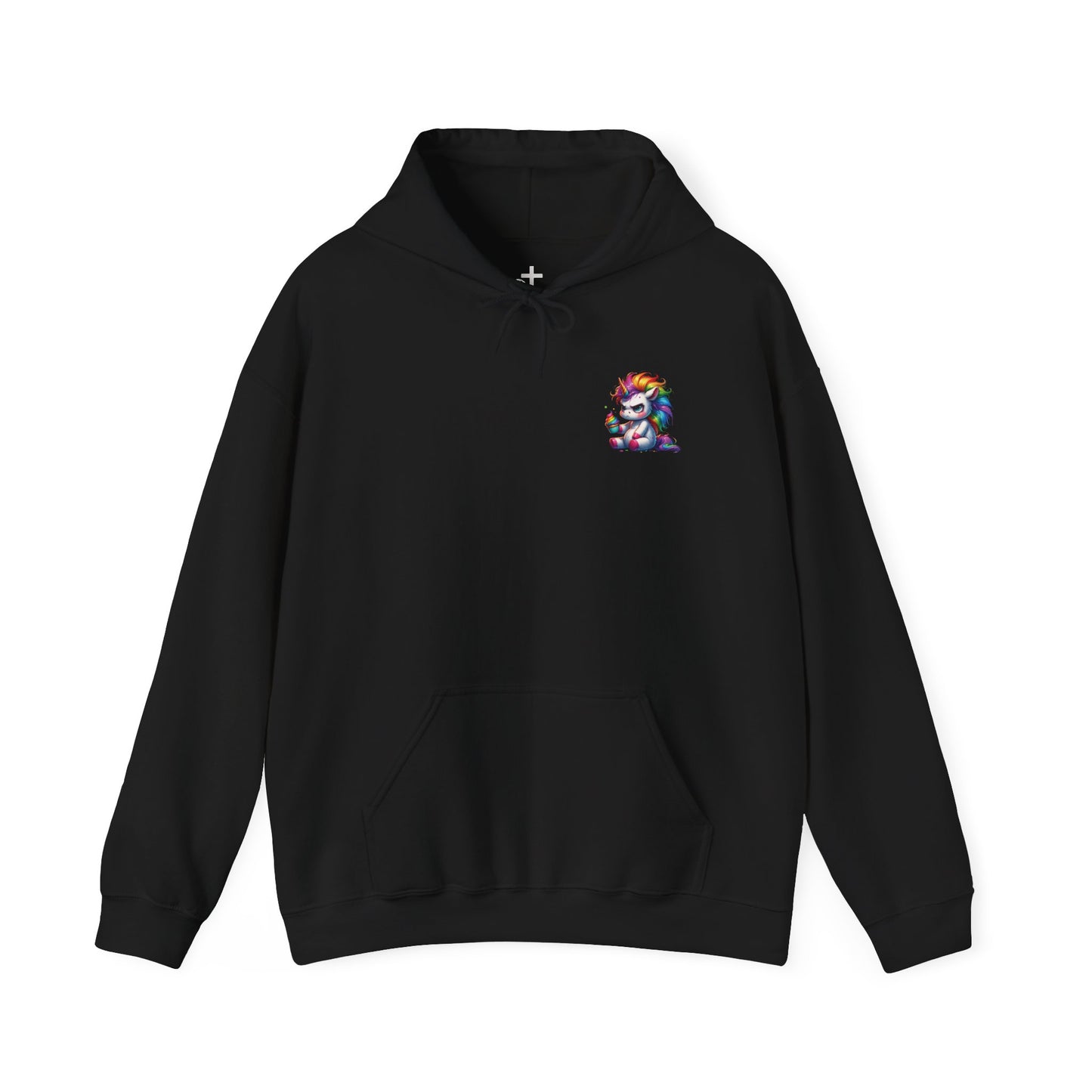 Rainbow Unicorn Hooded Sweatshirt, Cozy Sweatshirt, Funny Gift, Cute Hooded Top, Fun Unicorn Apparel, Winter Fashion, Trendy Streetwear