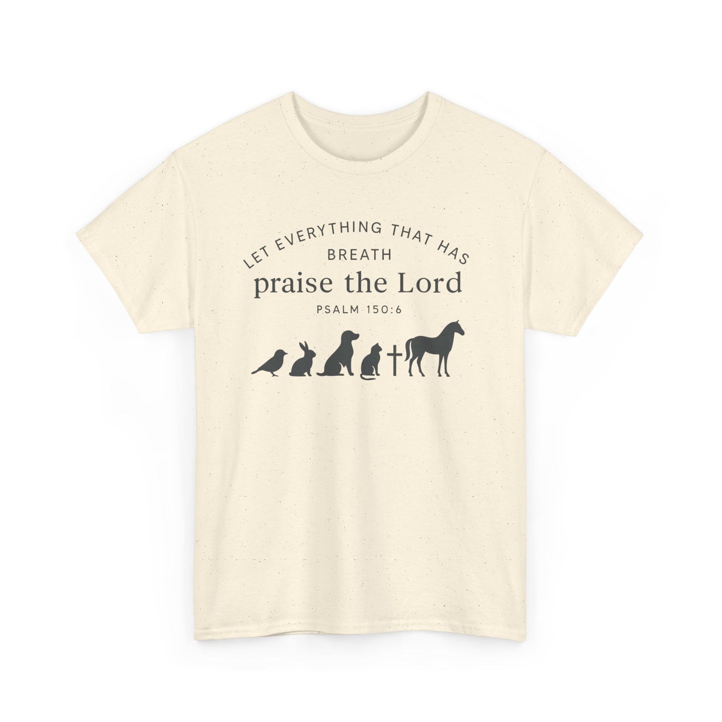 Inspirational Animal Praise Tee, Unisex Cotton T-Shirt, Christian Gifts, Nature Lover Apparel, Faith-Based Outfit