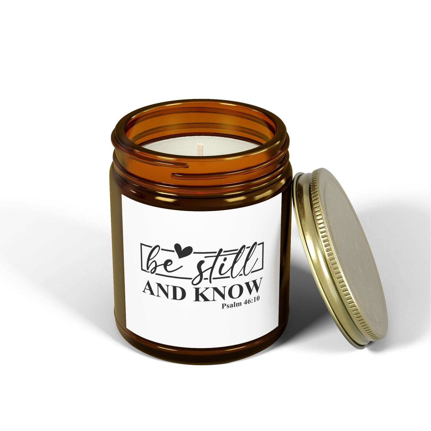 Be Still Candle - Scented Coconut Apricot Wax | Spiritual Home Decor, Gift for Mom, Meditation, Relaxation, Self-Care
