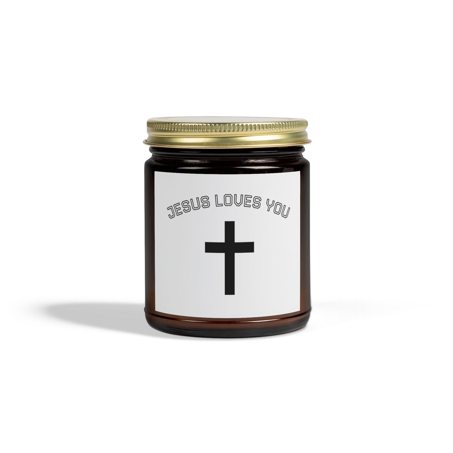 Christian Scented Candle, Jesus Loves You Candle, Spiritual Gift, Home Decor, Relaxation Candle, Faith-Based Gift