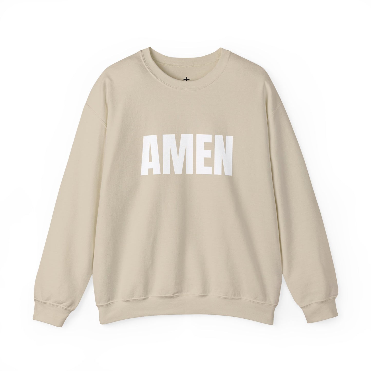 Amen Unisex Heavy Blend™ Crewneck Sweatshirt, Faith Sweatshirt, Christian Apparel, Cozy Gift, Casual Style, Year-Round Wear