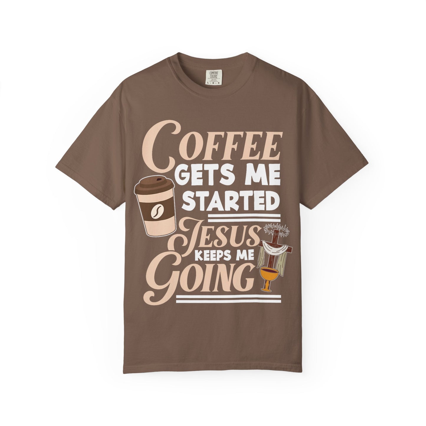 Coffee Jesus Unisex T-Shirt, Casual Graphic Tee, Christian Shirt Gift, Relaxed Fit Top, Gift for Coffee Lovers