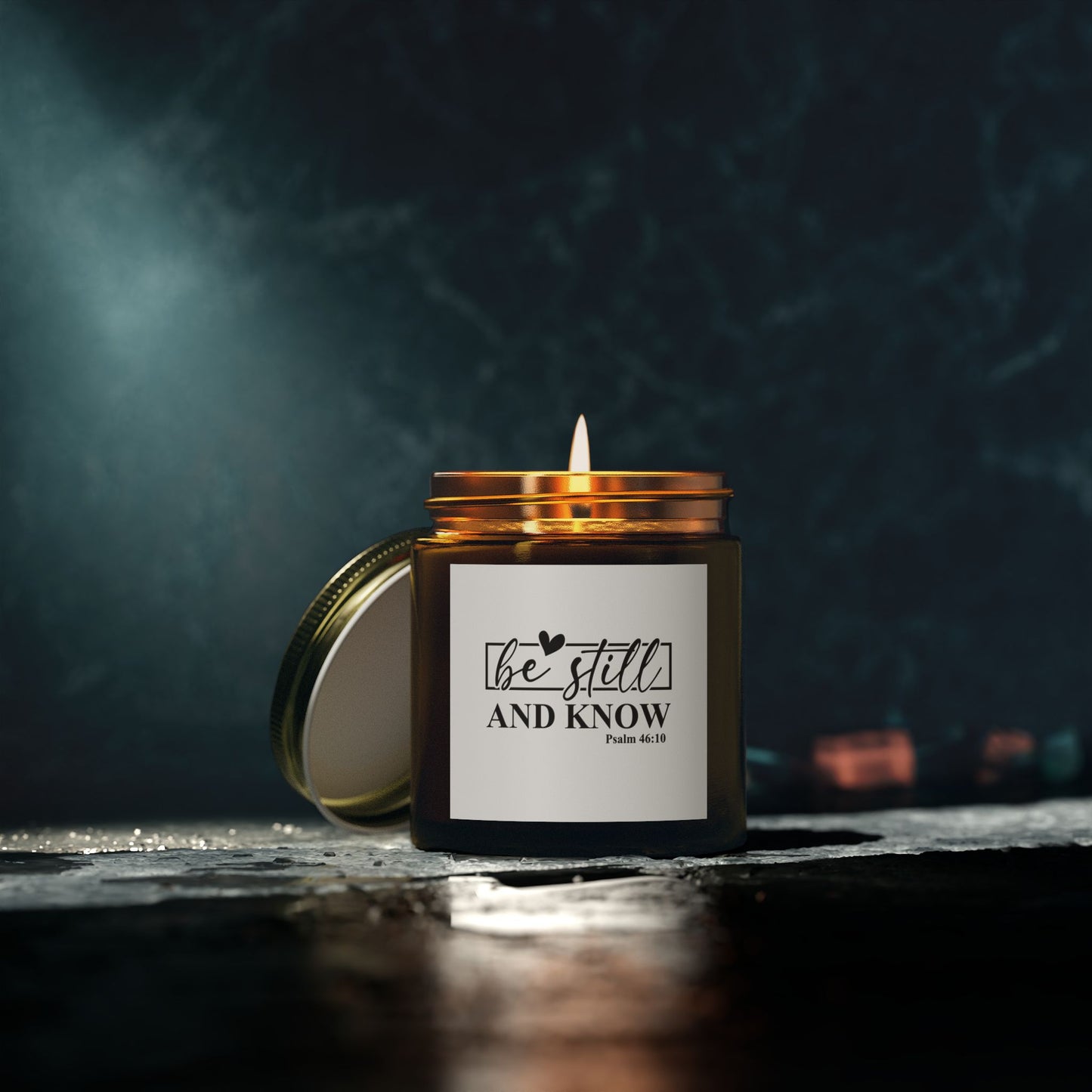 Be Still Candle - Scented Coconut Apricot Wax | Spiritual Home Decor, Gift for Mom, Meditation, Relaxation, Self-Care