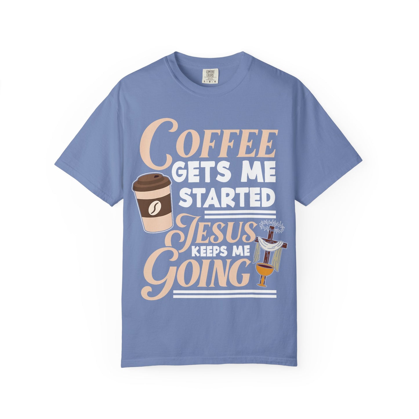 Coffee Jesus Unisex T-Shirt, Casual Graphic Tee, Christian Shirt Gift, Relaxed Fit Top, Gift for Coffee Lovers