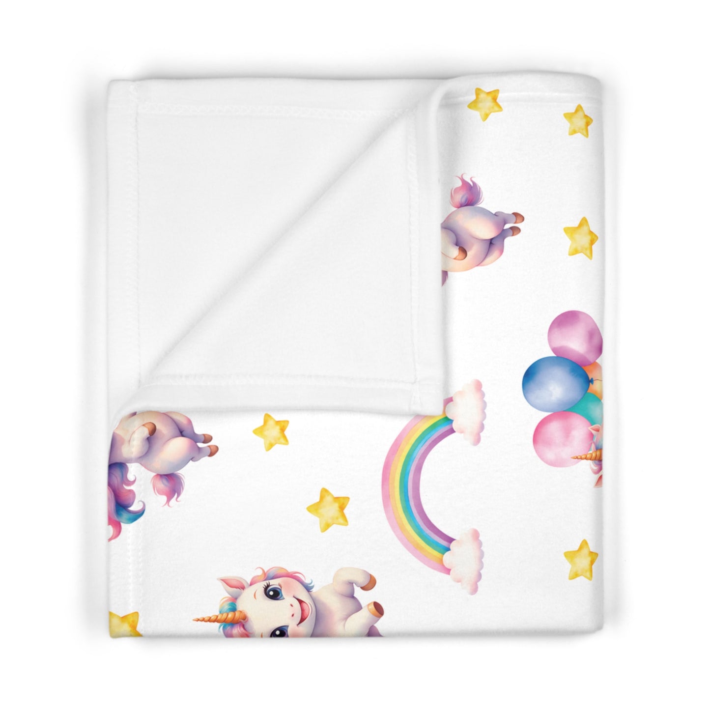 Unicorn Rainbow Baby Blanket | Soft Fleece for Nursery, Baby Gift, Unicorn Theme, Cozy Baby Bedding, Shower Gift, Kids Decor
