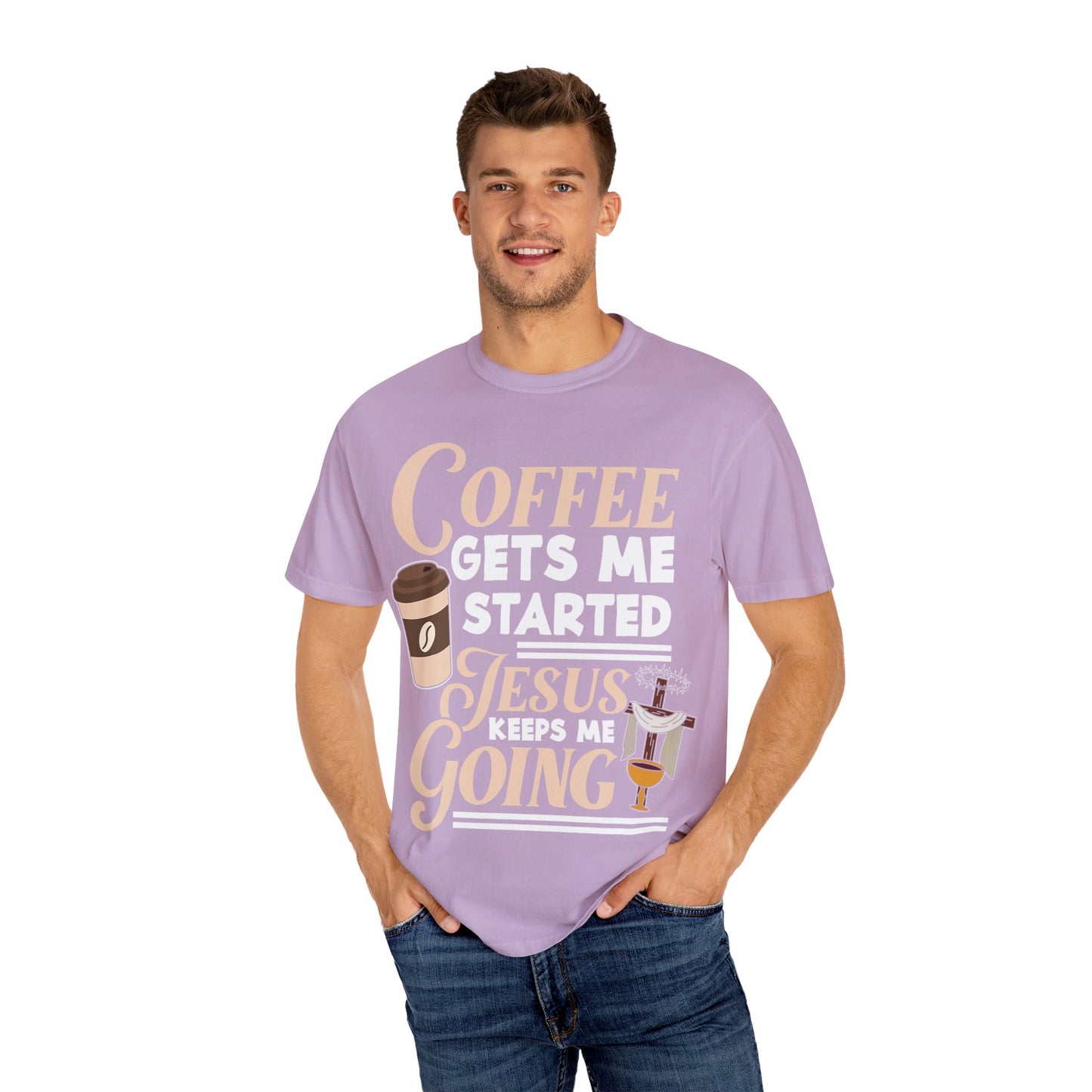 Coffee Jesus Unisex T-Shirt, Casual Graphic Tee, Christian Shirt Gift, Relaxed Fit Top, Gift for Coffee Lovers