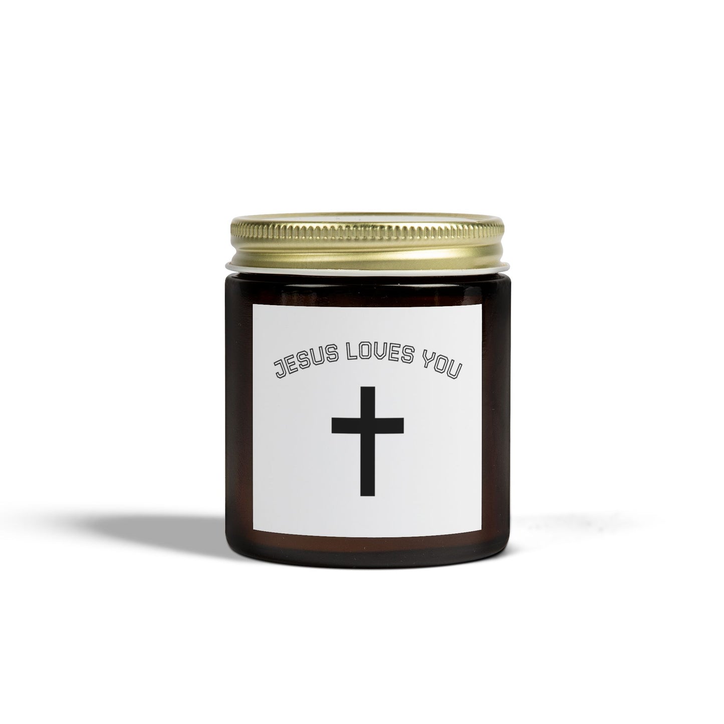 Christian Scented Candle, Jesus Loves You Candle, Spiritual Gift, Home Decor, Relaxation Candle, Faith-Based Gift
