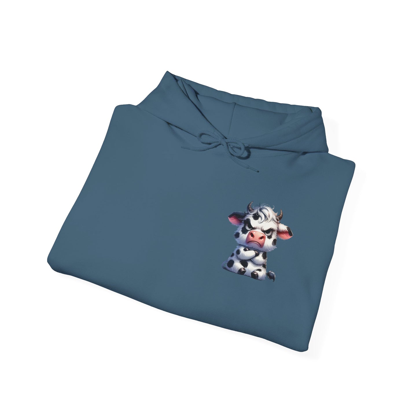 Cute Cow Graphic Hoodie, Cozy Sweatshirt for Animal Lovers, Perfect Gift for Birthdays, Farm-Themed Apparel, Unisex Fashion