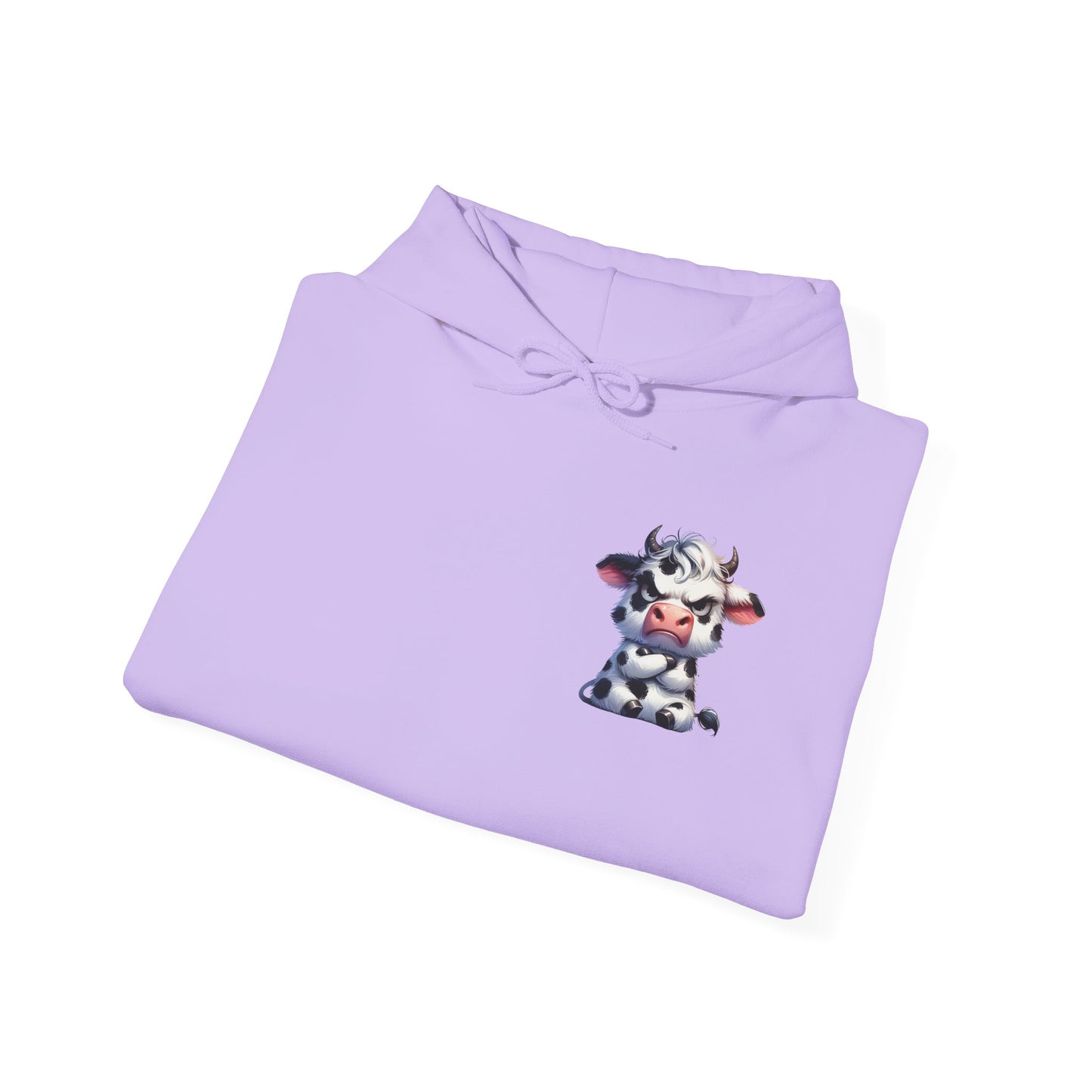 Cute Cow Graphic Hoodie, Cozy Sweatshirt for Animal Lovers, Perfect Gift for Birthdays, Farm-Themed Apparel, Unisex Fashion