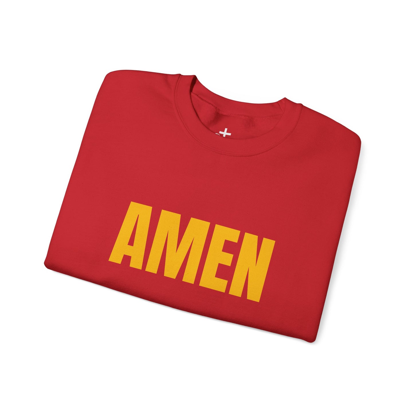 Amen Unisex Heavy Blend™ Crewneck Sweatshirt, Faith Sweatshirt, Christian Apparel, Cozy Gift, Casual Style, Year-Round Wear