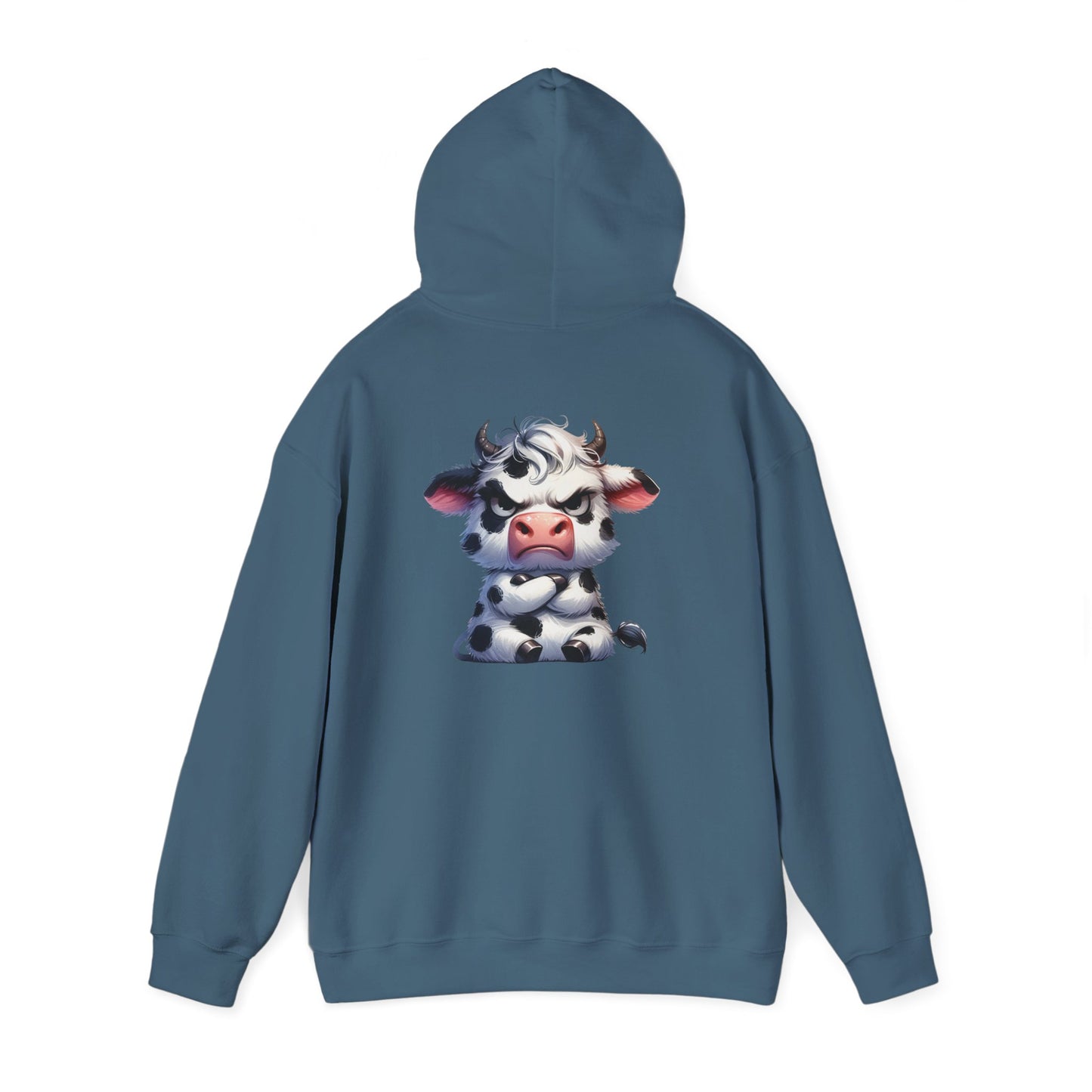 Cute Cow Graphic Hoodie, Cozy Sweatshirt for Animal Lovers, Perfect Gift for Birthdays, Farm-Themed Apparel, Unisex Fashion