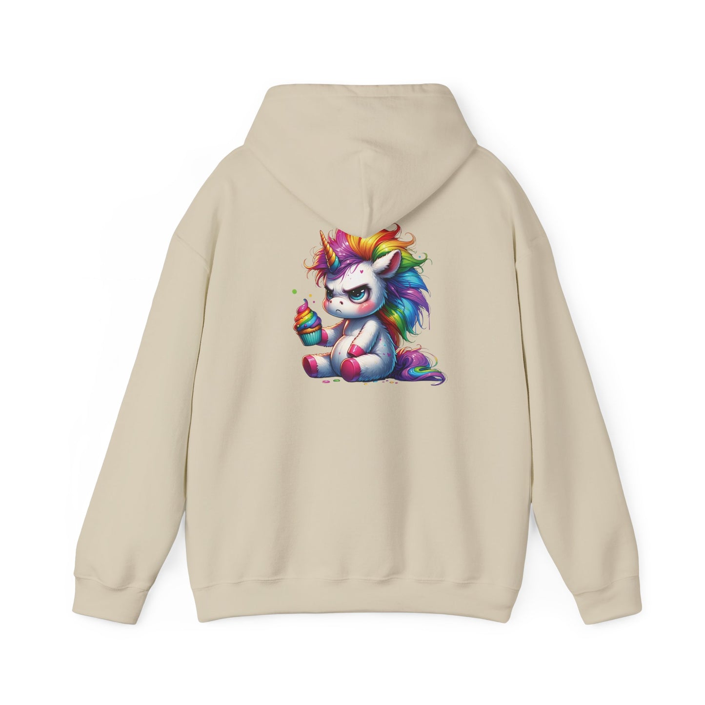 Rainbow Unicorn Hooded Sweatshirt, Cozy Sweatshirt, Funny Gift, Cute Hooded Top, Fun Unicorn Apparel, Winter Fashion, Trendy Streetwear