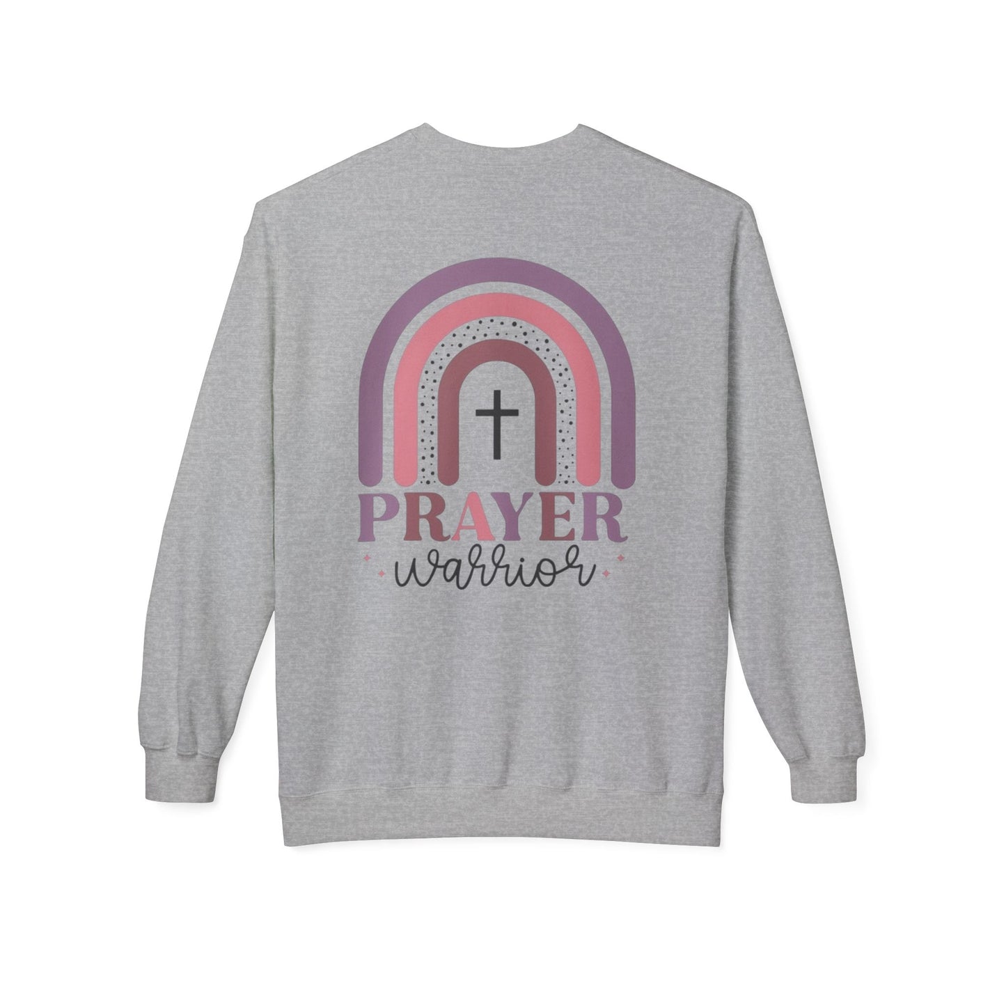 Faith-Inspired Prayer Warrior Sweatshirt, Unisex Crewneck, Cozy Fleece, Perfect for Church, Gift for Believers, Spiritual Fashion
