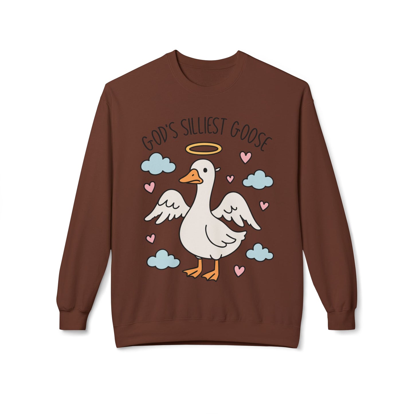 God's Silliest Goose Crewneck Sweatshirt, Funny Sweatshirt, Unisex Pullover, Gift for Animal Lovers, Quirky Casualwear