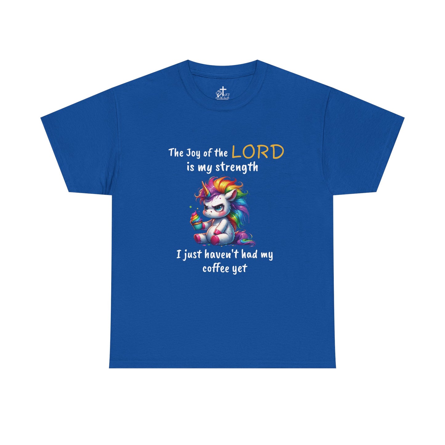 Christian Unisex Tee - Colorful Strength Design, Inspirational Gift, Coffee Lovers T-Shirt, Faith-Based Apparel, Casual Wear, funny tee