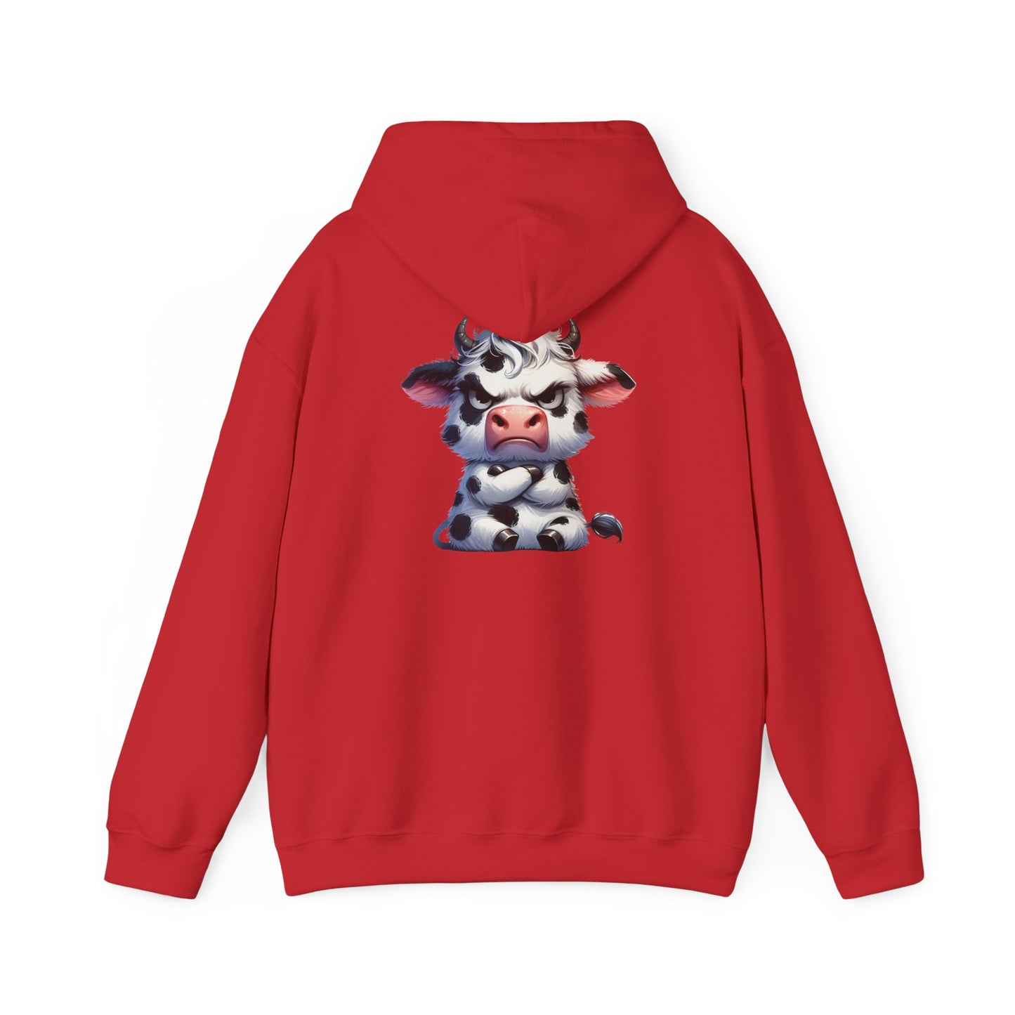 Cute Cow Graphic Hoodie, Cozy Sweatshirt for Animal Lovers, Perfect Gift for Birthdays, Farm-Themed Apparel, Unisex Fashion