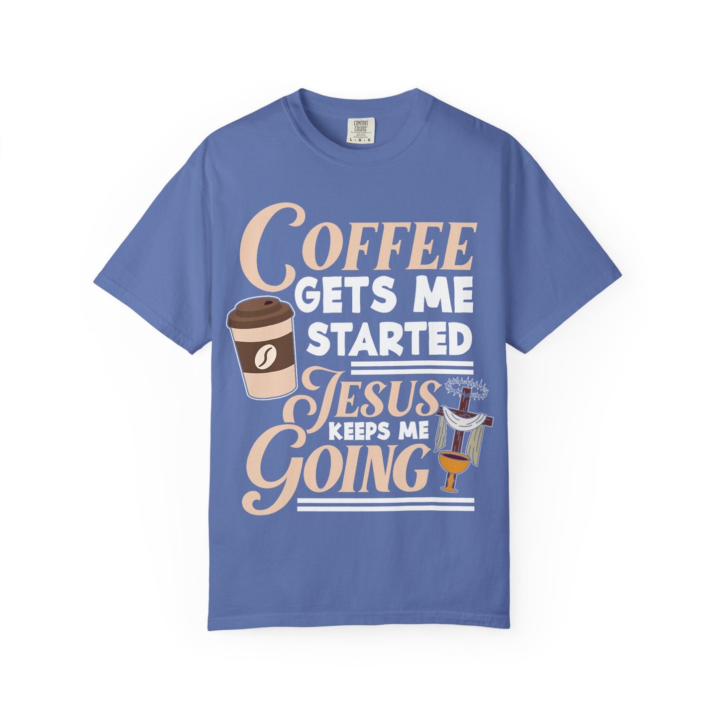 Coffee Jesus Unisex T-Shirt, Casual Graphic Tee, Christian Shirt Gift, Relaxed Fit Top, Gift for Coffee Lovers