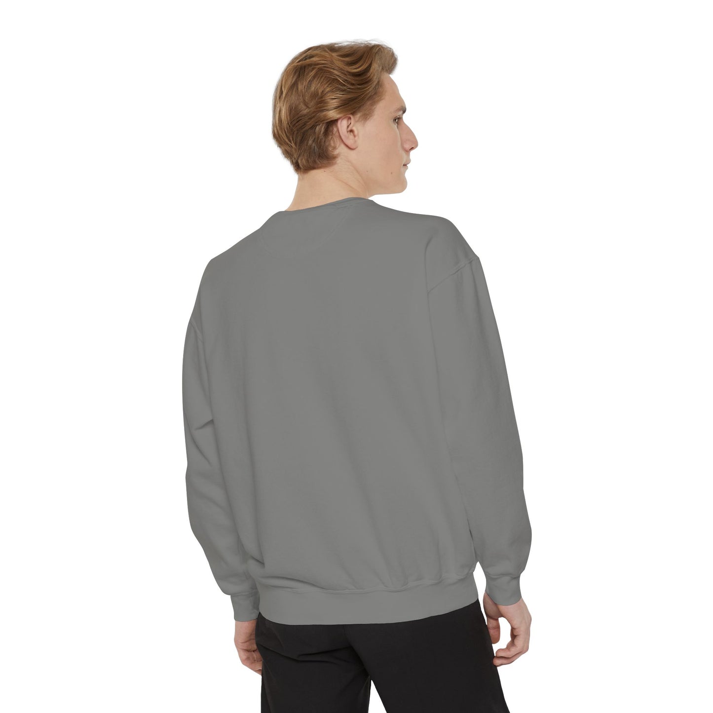 Unisex Motivational Sweatshirt - Be the Light, Garment-Dyed, Cozy Fall Style, Inspirational Gift, Christian Apparel, Everyday Wear