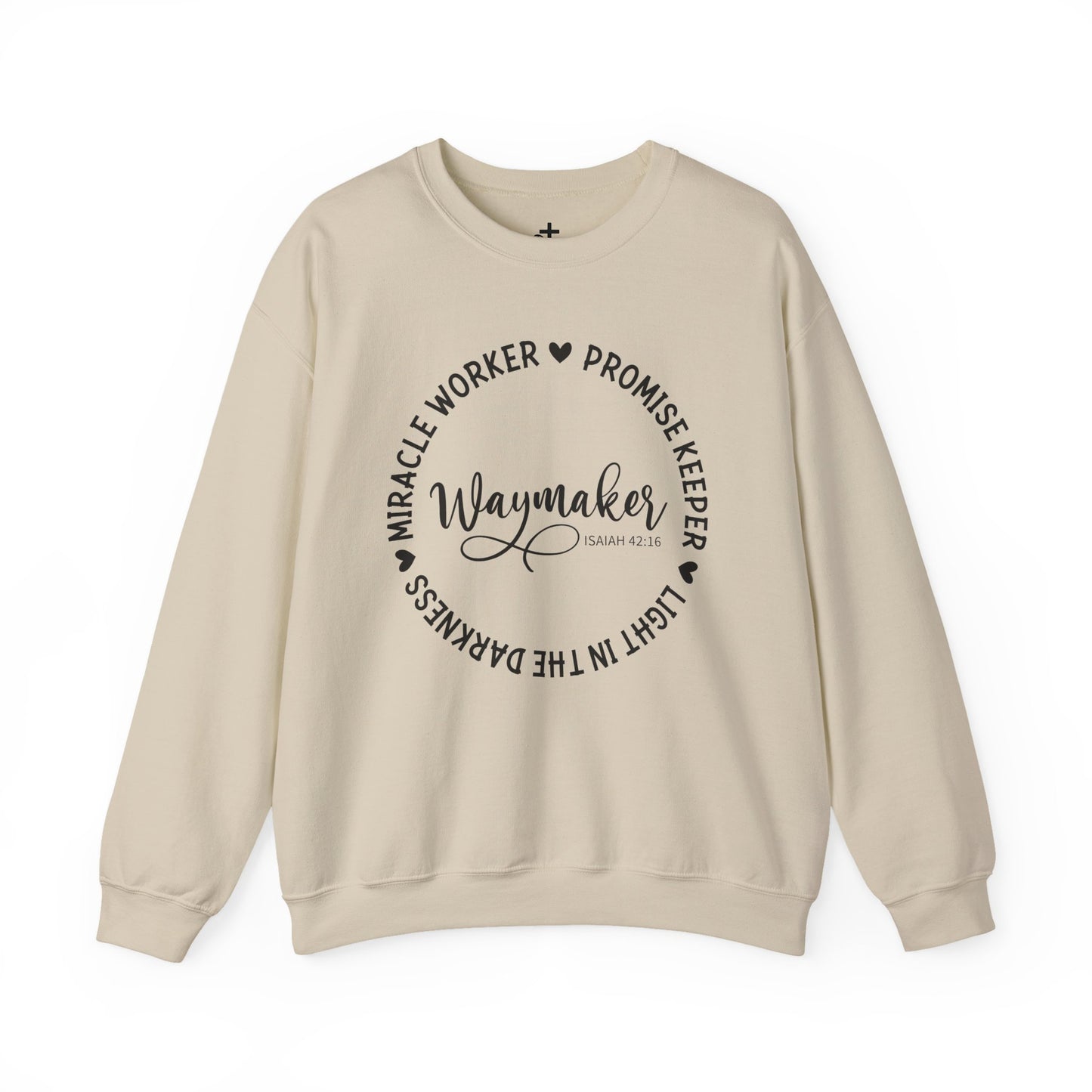 Waymaker Crewneck Sweatshirt, Faith-Inspired Apparel, Cozy Gift for Her, Inspirational Clothing, Religious Sweatshirt, Holiday Outfit