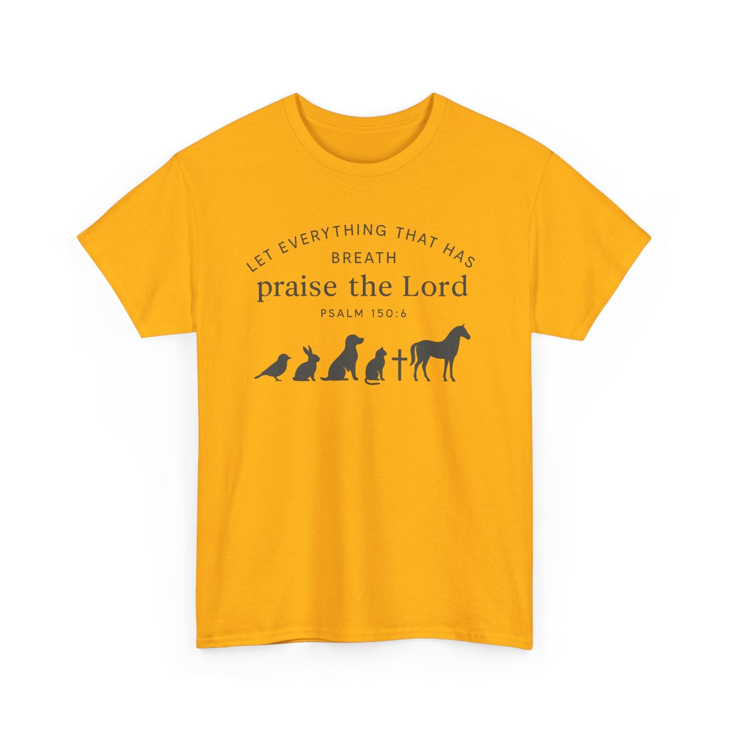 Inspirational Animal Praise Tee, Unisex Cotton T-Shirt, Christian Gifts, Nature Lover Apparel, Faith-Based Outfit