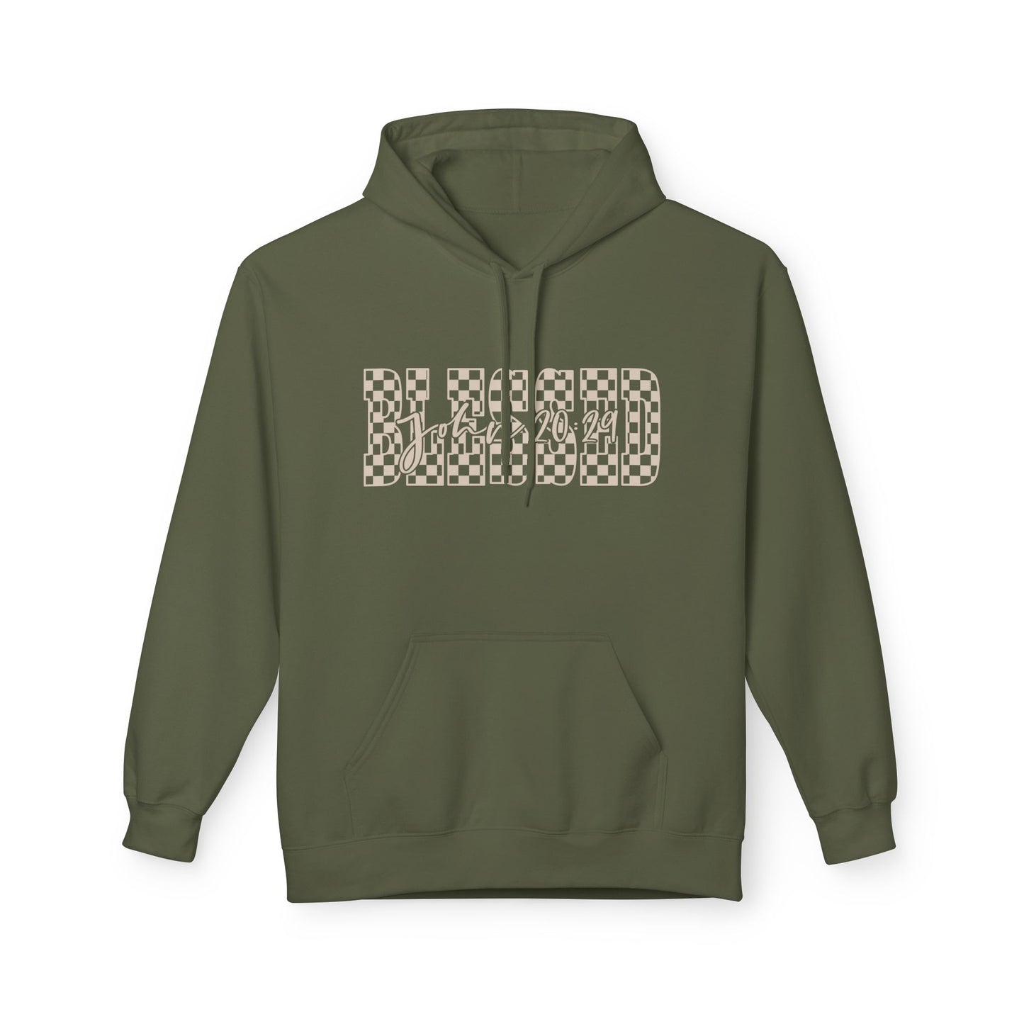 Blessed Softstyle Fleece Hoodie, Cozy Streetwear, Unisex Casual Wear, Faith-Inspired Apparel, Perfect Gift for Holidays, Everyday Comfort