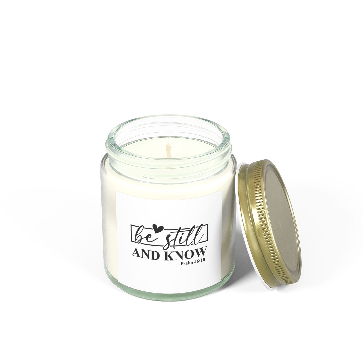Be Still Candle - Scented Coconut Apricot Wax | Spiritual Home Decor, Gift for Mom, Meditation, Relaxation, Self-Care