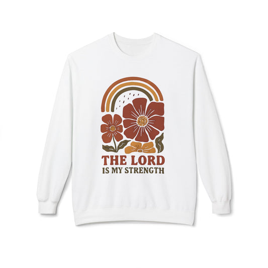 Faith-Inspired Fleece Crewneck Sweatshirt, Cozy, Inspirational Gift, Christian Apparel, Everyday Comfort, Religious Sweatshirt