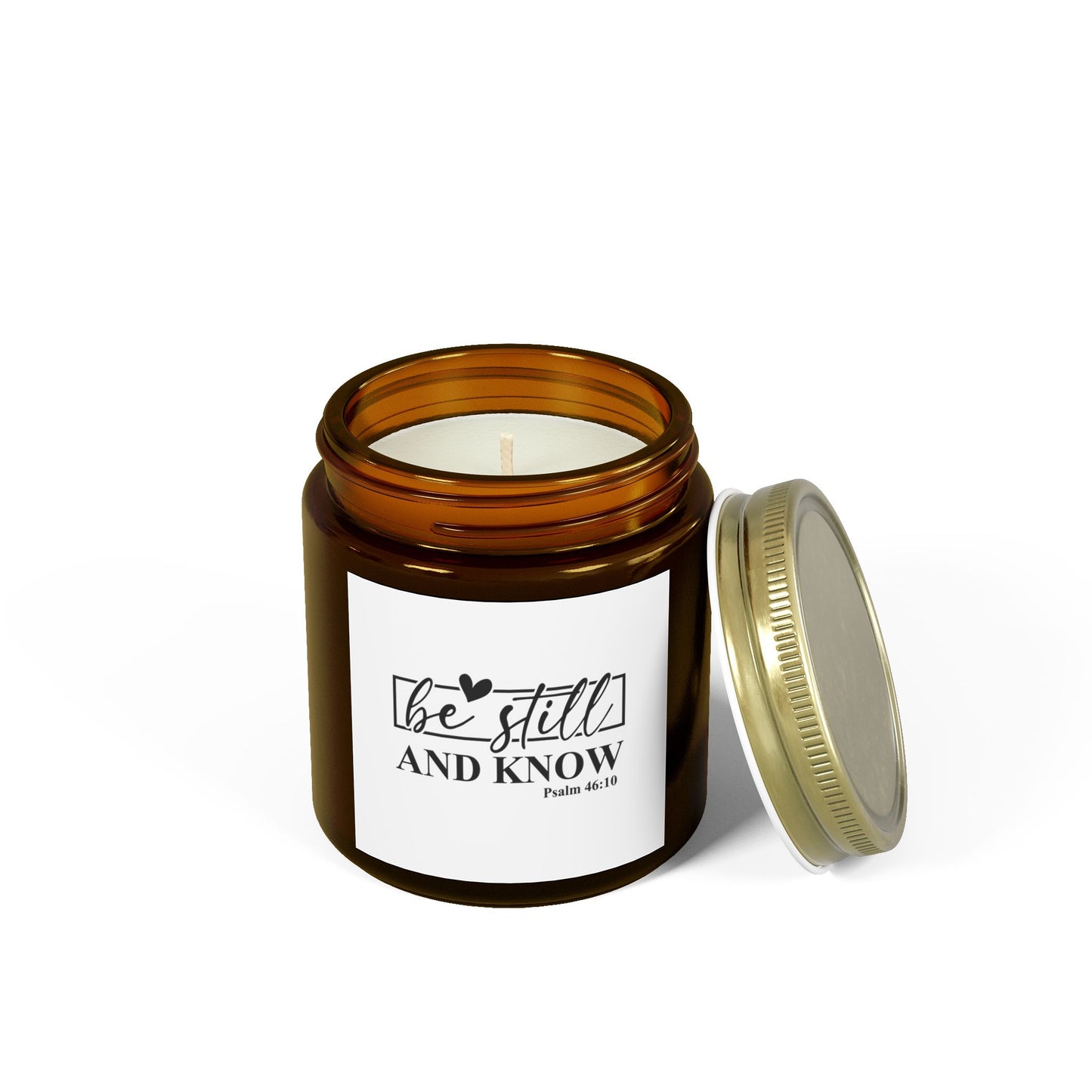 Be Still Candle - Scented Coconut Apricot Wax | Spiritual Home Decor, Gift for Mom, Meditation, Relaxation, Self-Care