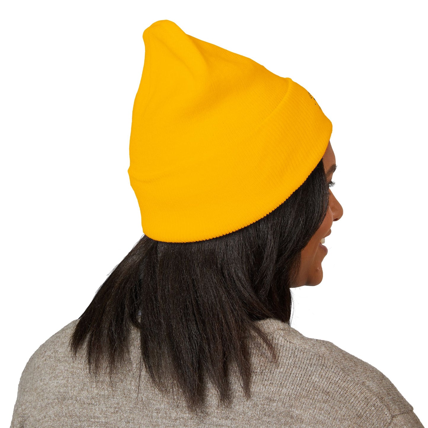 Embroidered Classic Cuffed Beanie - Stylish Winter Accessory, Unisex Knit Cap, Cozy Headwear for All Occasions, Perfect Gift for Him/Her