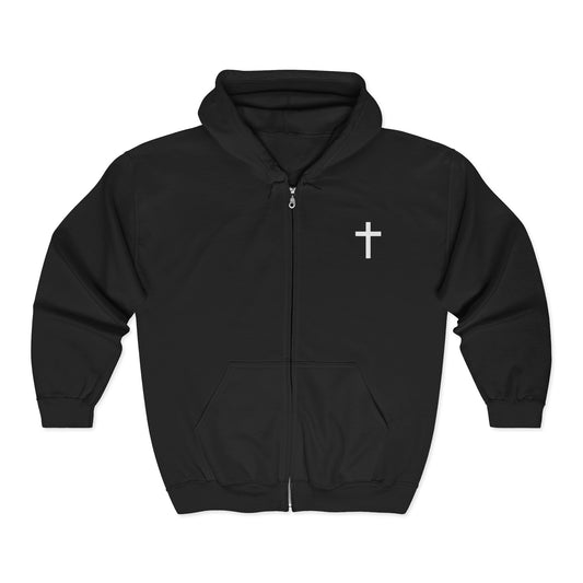 Amen Zip Hoodie for Casual Comfort, Perfect Gift for Religious Events, Cozy Wear for Church, Unisex Hooded Sweatshirt, Christian apparel