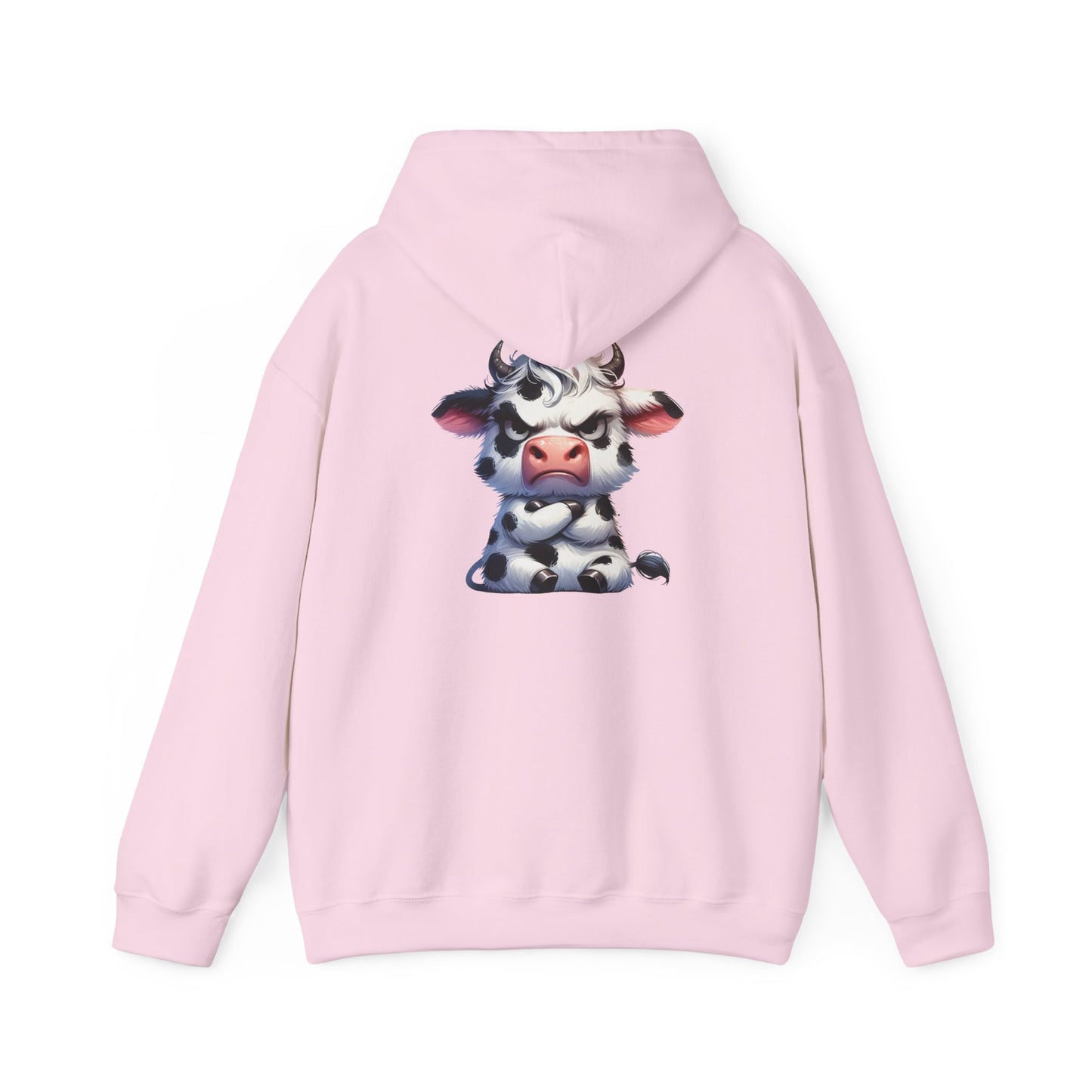 Cute Cow Graphic Hoodie, Cozy Sweatshirt for Animal Lovers, Perfect Gift for Birthdays, Farm-Themed Apparel, Unisex Fashion
