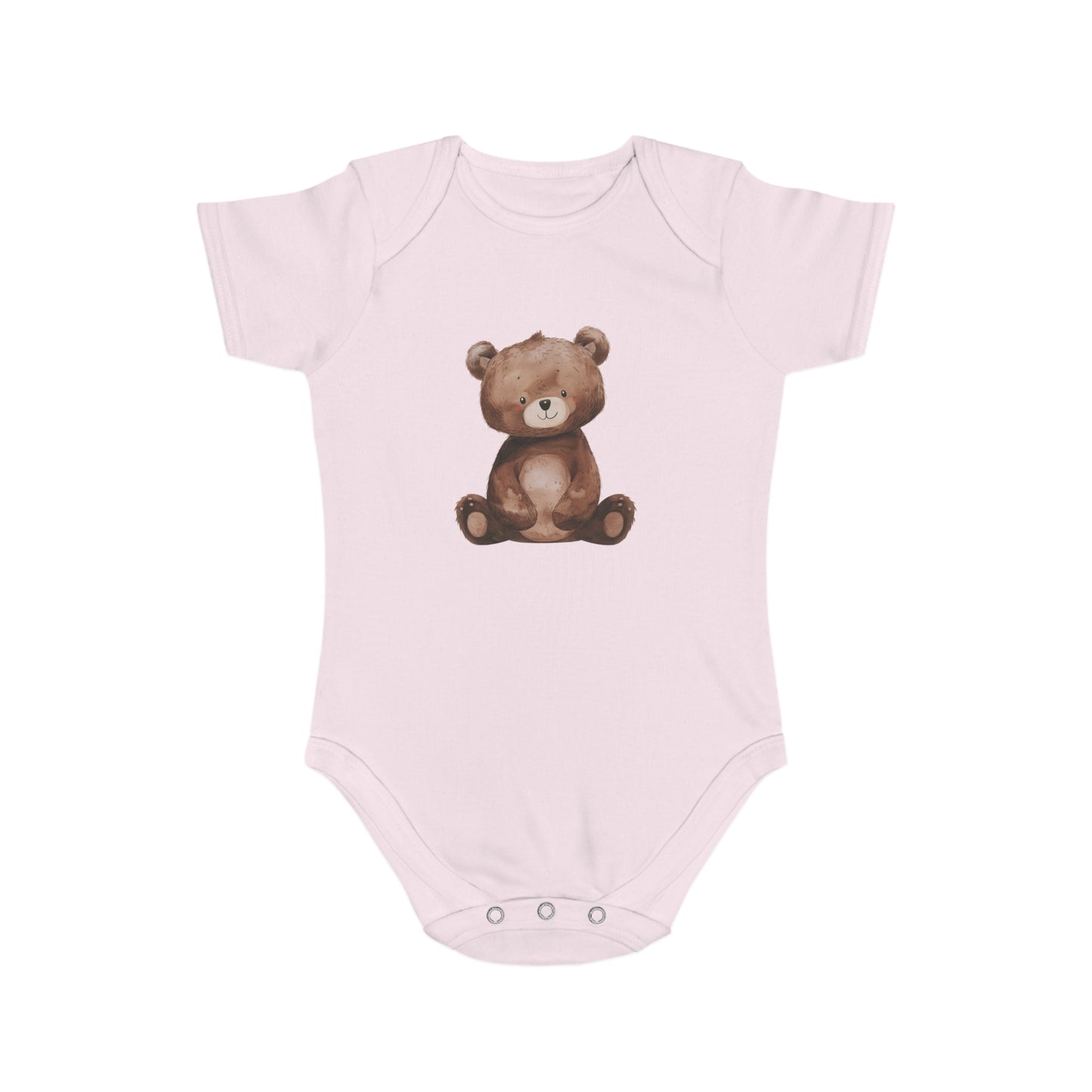 Cute Teddy Bear Baby Bodysuit, Infant Gift, Newborn Outfit, Baby Shower Present, Toddler Wear, Animal Print