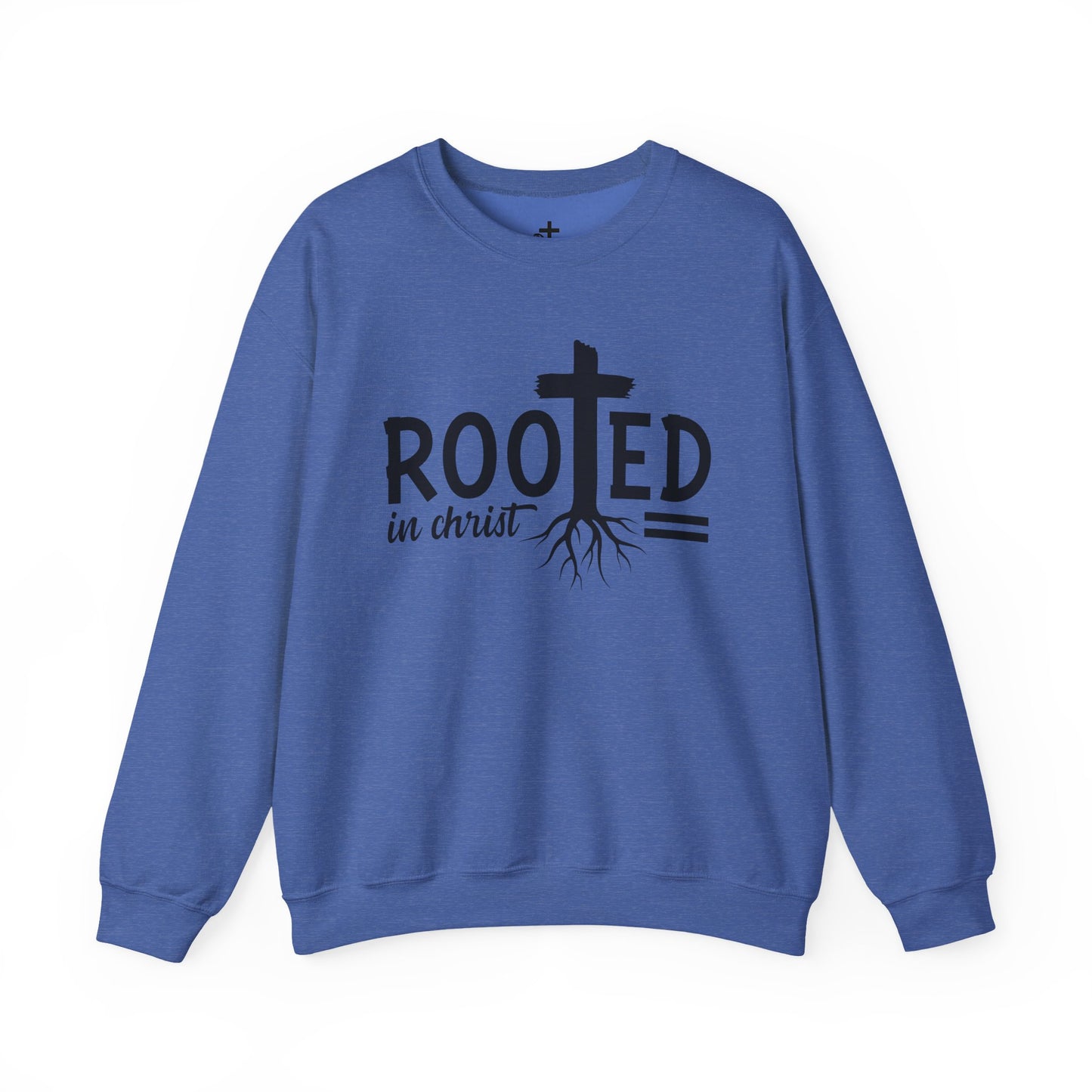 Rooted in Christ Unisex Crewneck Sweatshirt - Faith-Based Apparel, Christian Gift, Cozy Winter Wear, Inspirational Gifts, Spiritual Clothing