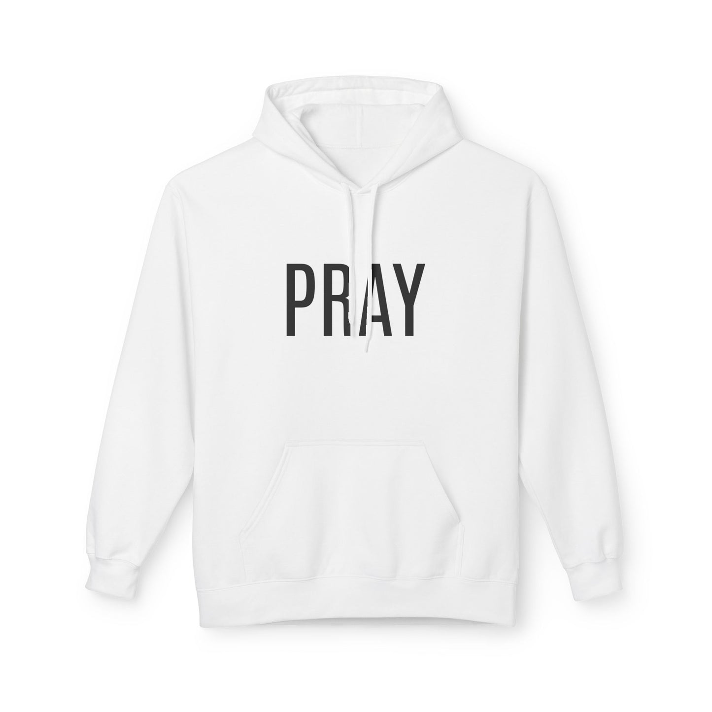 Pray Fleece Hoodie, Unisex Softstyle Hoodie, Cozy Prayer Hooded Sweatshirt, Inspirational Apparel, Perfect for Relaxation or Gifts