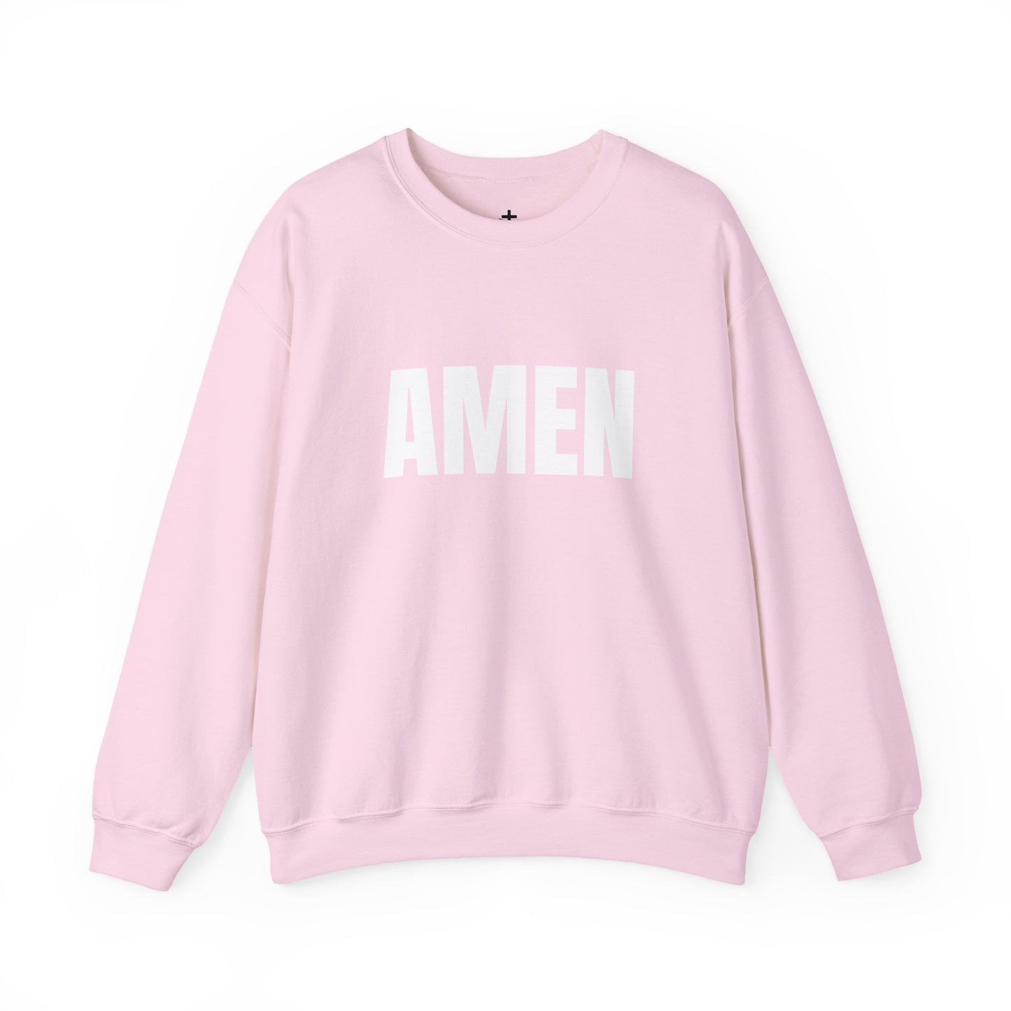 Amen Unisex Heavy Blend™ Crewneck Sweatshirt, Faith Sweatshirt, Christian Apparel, Cozy Gift, Casual Style, Year-Round Wear