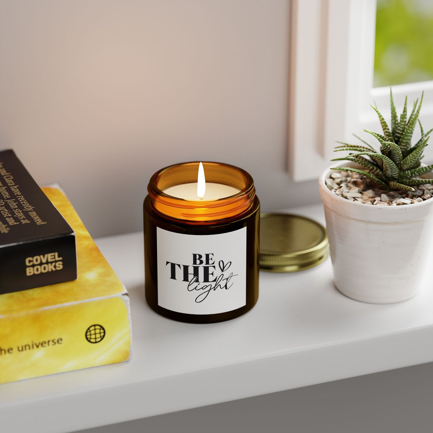 Be The Light Scented Candles | Coconut Apricot Wax, Aromatherapy Candles, Home Decor, Gift Ideas, Relaxation